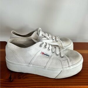 Superga Platform Sneakers white womens size 40 9
